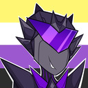 blog logo of nonbinary robot support group