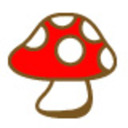 blog logo of fish and mushroom