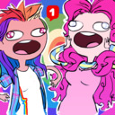 Ask Human Pinkie Pie and Rainbow Dash