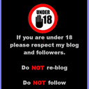 Adult blog no one under age