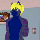 blog logo of Tyler the blue yiffy wolf